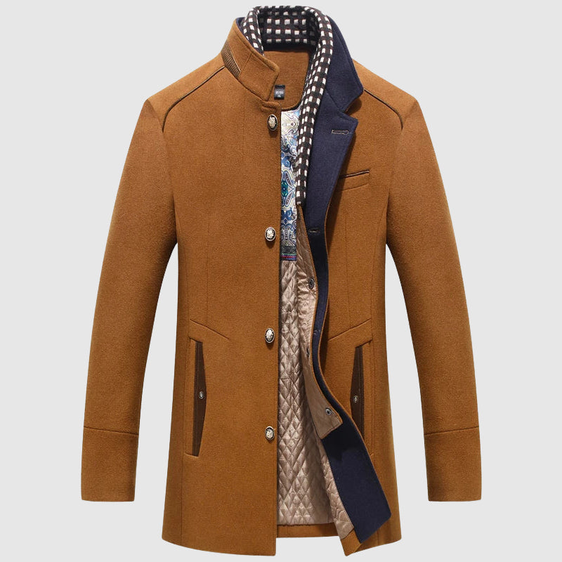 Men´s Lorenzo Vitali Elite Wool Coat – Tailored Premium Wool Overcoat