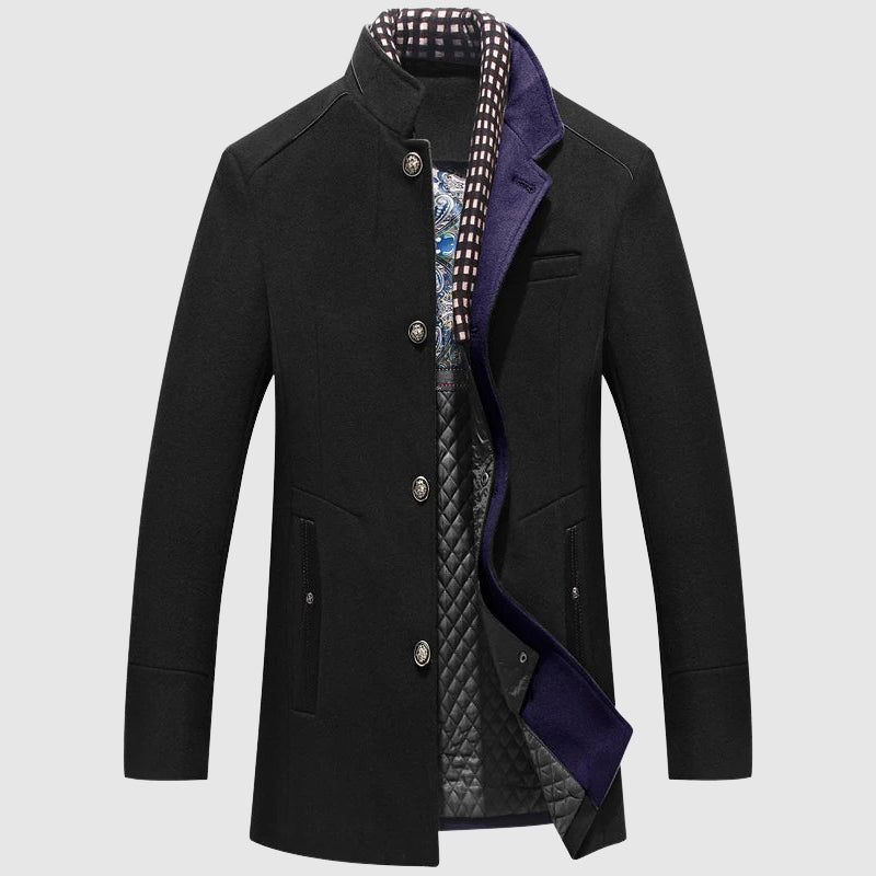 Men´s Lorenzo Vitali Elite Wool Coat – Tailored Premium Wool Overcoat