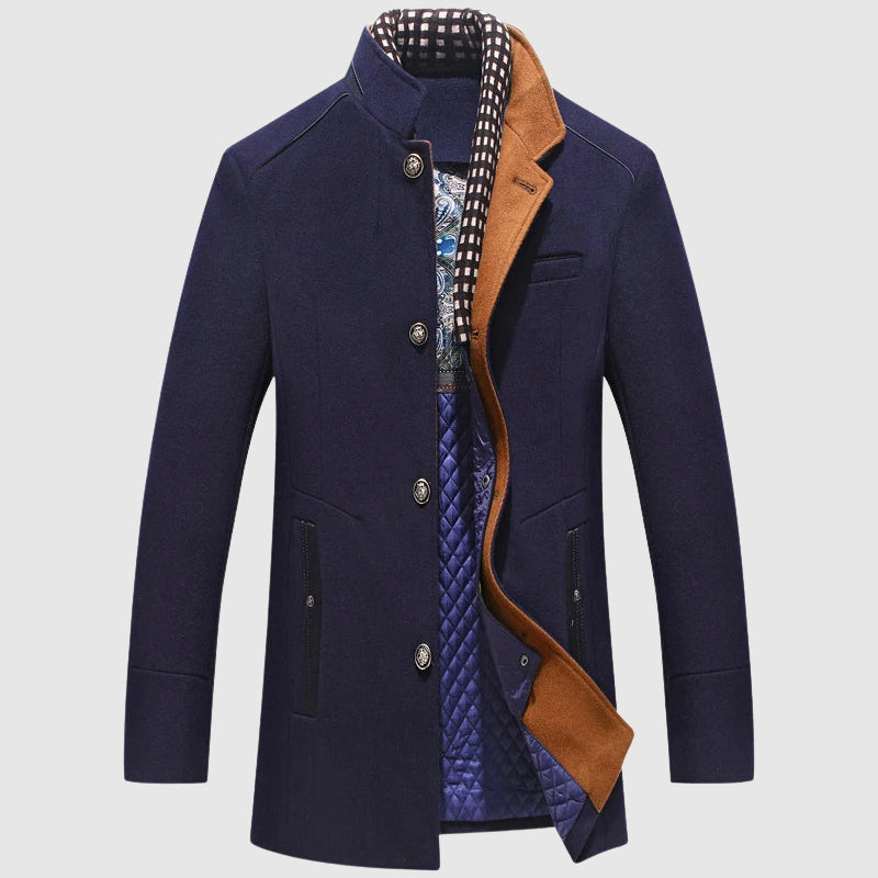 Men´s Lorenzo Vitali Elite Wool Coat – Tailored Premium Wool Overcoat