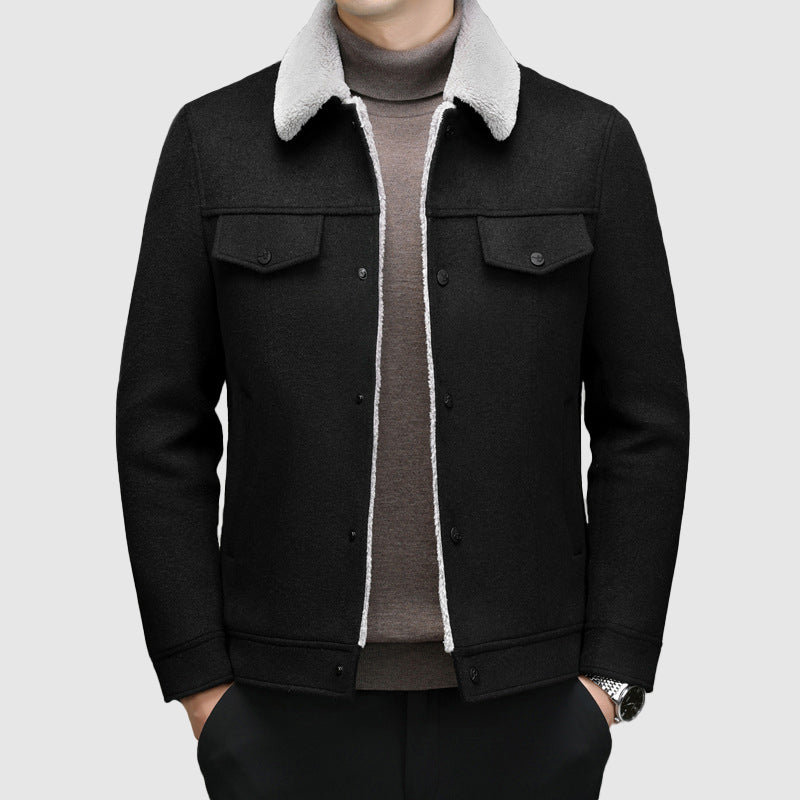 Men's Roberto Russo Elite Warm Jacket – Sherpa-Lined Lycra Blend Parka