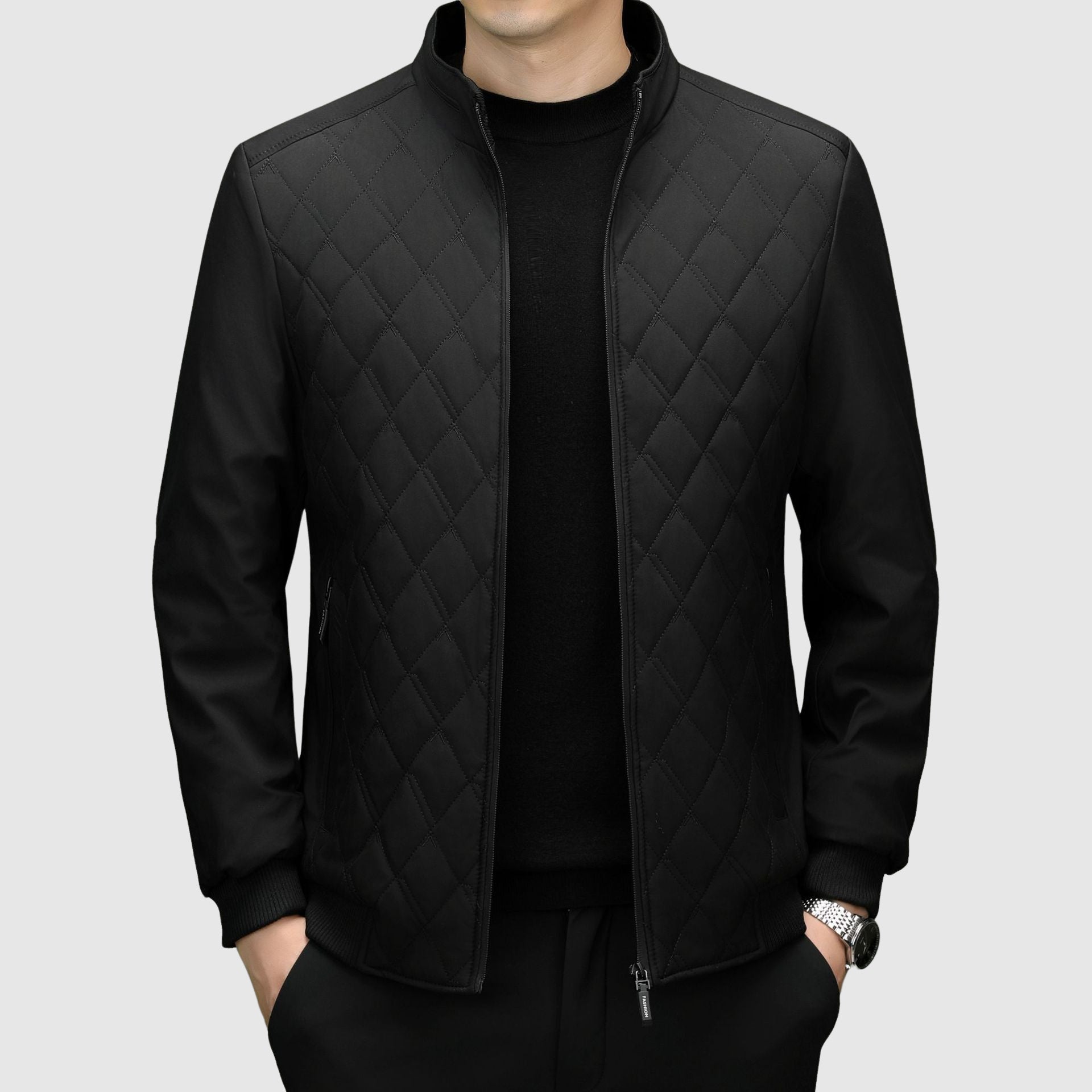 Men's Il Stile Monogramma Jacket – Premium Embossed Monogram Streetwear Layer
