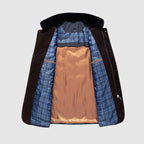 Men's Felix Grant Timeless Comfort Jacket – Plush Collar & Zip-Button Outerwear